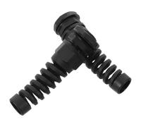 2 pièces 2 Presse-étoupes Npt 1/2 Nylon Noir IP68 pour Câbles 6 à 12 MM | Double Étanchéité Epdm, Fixation Filetée Rondelle, Grip Spiralé Anti-Usure, Montage Extérieur Rapide