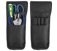 2 Pièces 28 x 9,5 cm Noir Porte-Stylo de Ceinture en Tissu Oxford | Porte Outils Ceinture, Professionnelle Travail Homme Pochette à Outils Organisateu, pour Électricien, Plombier, Menuisier