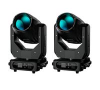 2 Pièces 280W Lyre LED 10R Beam Lumières de scène 14 Couleurs 17 Gobos 16CH Projecteur 8+48 Prisme Tête mobile pour Disco Club Bar Soirées Lumineux