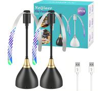 2 pièces/3 pièces Ventilateur anti-moustiques amélioré pour l'extérieur et l'intérieur, alimenté par batterie (non incluse)/USB, pour l'extérieur, le barbecue, le restaurant, ventilateur à mouches DIY