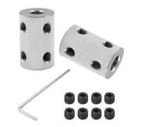 2 Pièces 3mm à 6mm Coupleur Rigide L22xD14 | Acier Au Carbone Galvanisé Pour Imprimantes 3D, fixation robuste, précision élevée. Pour Imprimantes 3D et accessoires.
