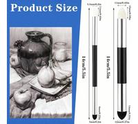 2 pièces/4 pièces/6 pièces/8 pièces/12 pièces Stylos éponge de mélange pour croquis à double tête, lavables et réutilisables. Estompes de mélange pour le dessin artistique pour les artistes et les étu