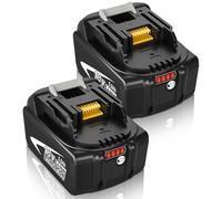2 pièces 5.0Ah BL1850B Remplacement pour Makita 18V Batterie | Pour Makita Batterie BL1860B BL1850B BL1840B BL1830B BL1820 BL1815 BL1825 BL1835 BL1845 194205-3 194309-1 LXT-400 (Negro)