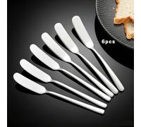 2 pièces/6 pièces Ensemble de couteaux à beurre et étaleurs multifonctions en acier inoxydable, convient pour le fromage, les bocaux et la crème - Outils et fournitures de cuisine essentiels Taille Un