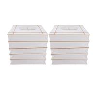2 Pièces Abat-jour Carré Pliable en Papier Blanc Style Japonerie | Structure Origami Légère, Bois et Papier, Rangement Facile, pour Lampes de Table et Suspensions