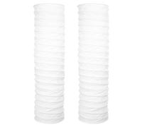 2 Pièces Abat-jour de Lampadaire sur Pied en Papier Blanc