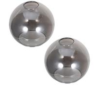 2 Pièces Abat-jour en Verre Demi-sphère 42mm Double Trou | Diffuse la Lumière Douce, Réduit la Fatigue Visuelle, Facile à Nettoyer, Adapté Salon et Chambre