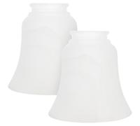 2 Pièces Abat-jour en Verre Neige E27 pour Plafonnier Suspendre | Verre Blanc, Structure Robuste et Décorative, Style Simple et Créatif, Usage Plafond Suspendre