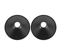 2 Pièces Abat-jour Industriel Vintage en Fer Noir, Cône 22cm | Protection D’ampoule, Montage au Plafond, Décoration Rétro pour Maison et Café, Style Conique Robuste