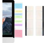 2 Pièces Accessoires Bureau Travail, Moniteur, Tableau Mémo, Tableau de Message, Fournitures de Bureau pour homme et femme, support de notes autocollantes pour ordinateur