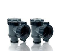 2 Pièces Accessoires de piscine, Valve à piston de rechange, Valve de Rechange, Pompe de filtration pour tuyau de 1.55", compatible les pompes de filtration de piscine Hnemix Intex und Bestway