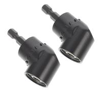 2 Pièces Adaptateur D'angle à 105 Degrés pour Perceuse et Visseuse | Acier Allié au Chrome Vanadium, Aimant Intégré, Accès aux Zones Difficiles, Noir