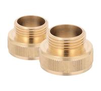2 Pièces Adaptateur de Jardin Femelle vers Mâle 1 Pouce Laiton | Raccord Fileté Précis, Performance Résistante aux Intempéries, pour Arrosage et Lavage de Voiture