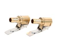 2 Pièces Adaptateur de Mandrin de Gonflage Pneu 8mm en Cuivre | Raccord Rapide sans Fuite, pour Compresseur D’air, Vélos, Voitures, Motos et Brouettes, Usage Extérieur
