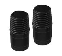 2 Pièces Adaptateur de Rallonge, Embout Noir PP | Compatible Perches Télescopiques et Brosses de Vitre, Limite le Jeu, Rangement Portable