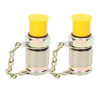 2 pièces adaptateur de test hydraulique raccord de tuyau haute pression outil de couplage de point de mesure M10 X à X .25 pour la correspondance et l'utilisation des instruments (1/4"-M16*2)