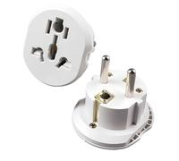 2 Pièces Adaptateur Prise Anglaise vers France Adaptateur Prise Universelle | Convertidor de Enchufe EU,para UK China USA Convertit Les Prises Anglaises Américaines Australiennes vers Prise Française