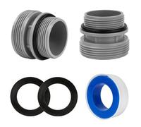 2 Pièces Adaptateur Tuyau Piscine, 4560 Raccord de Pompe à Piscine pour Connecteur de Tuyau de Piscines 40 mm à 1 1/2 Pouces, Compatible avec Pompes Filtrantes Intex et Coleman