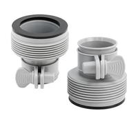2 Pièces Adaptateur Tuyau Piscine B pour Intex et Bestway 32 vers 38MM Raccords Pompe Piscine 1,5 Pouce avec Joint pour Pompe Filtrante Système au Sel et Piscine Hors Sol
