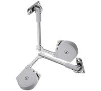 2 Pièces Amortisseur de Porte D’armoire à Tige, Support Rabattable | Accessoire pour Placard Mural et Meuble, ABS Argenté, Aspect Soigné, Usage Multi-emploi, Lot Unique