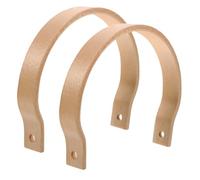 2 Pièces Anse de Théière Ergonomique en Bois avec Manchon Cuivre | Poignée Amovible Résistante à Chaleur, Style Vintage Élégant, pour Bouilloires à Anse, Cérémonie du Thé et Salon