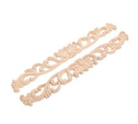 2 Pièces Applique Décorative en Bois Sculpté Style Européen