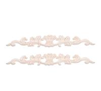 2 Pièces Applique Décorative en Bois Style Français Moulure Angle