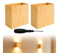 2 Pièces Applique Murale Haut et Bas LED Luminaire Mural Intérieur 7W 3000K
