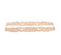 2 Pièces Appliques Décoratives pour Meubles en Bois Sculpté