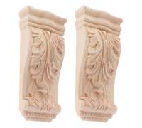 2 Pièces Appliques en Bois pour Colonnes Romaines Décoratives