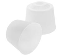 2 Pièces Auvent de Plafond Blanc en Plastique PVC, Ouverture 23 MM | Cache Discret pour Câblage, Protection les Débris, Finition Lisse et Polie, Installation sur Ventilateurs à Tige