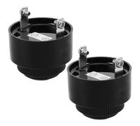 2 Pièces Avertisseur Sonore Piézoélectrique 12v Sfm380 24v | Boîtier Plastique Noir, Bornes Métalliques à Vis, Montage sur Panneau, Signal D’alerte Industrielle pour Équipements