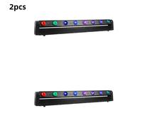 2 pièces barre de LED faisceau lumière principale mobile 8x12W RGBW 4in1 DMX512 pour DJ Disco fête boîte de nuit événement spectacle effets de scène