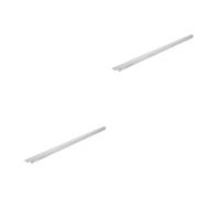 2 pièces Barre de Séparation Inox 52,5x2x1,2cm pour Bacs alimentaires | Acier Inoxydable, Bords Lisses et Finition Argentée, pour Tables Froides, Postes de Préparation