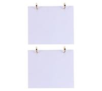 2 Pièces Base de Calendrier à Anneaux Détachables, Papier Blanc | Recharge Calendrier 2026, Pages Vierges DIY, Usage Bureau et Espace D’étude, Style Moderne Minimaliste