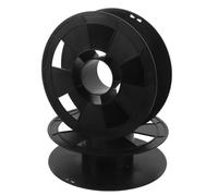 2 pièces Bobine de Rangement pour Câbles, Support Filament 3D, noir | Structure Ajourée, Clips Élastiques, Profil Plat, Pose Verticale Plat, Atelier et Studio