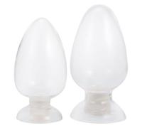 2 Pièces Bocal à Allumettes en Verre 250ml, Décoration Stable | Design Simple et Délicat, Structure en Verre et Caoutchouc, Usage Personnel ou Professionnel, 125ml