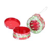 2 Pièces Boîte à Bonbons de Noël en Fer-blanc, Forme Cloche Ronde
