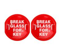 2 Pièces Boîte à Clés D'urgence Incendie Murale Rouge en Plastique, Bris | Stockage Sécurisé pour Clés de Secours et Cartes, Ouverture Rapide, Liaison Porte-fenêtre, Usage Professionnel