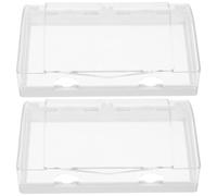 2 Pièces Boîte de Prise Adhésive Moderne en Plastique pour Murale | Entrée de Câble Précise, Intérieur Spacieux, Surface Lisse, Nettoyage Facile, Salle de Bain et Crédence la Cuisine