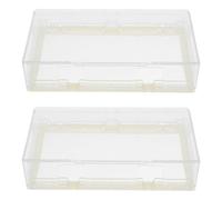 2 Pièces Boîte de Prise Étanche en Plastique, Double Emplacement | Protection Contre L’eau, Installation Simple, pour Prises Domestiques et Commerciales, Lot de Deux