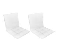 2 Pièces Boîte de Rangement Acrylique à 9 Compartiments pour | Coffret Numismatique, Vitrine de Collection pour Bureaux et Maison, Entretien Facile, Style Moderne