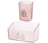 2 Pièces Boîte de Rangement pour Rouge Organisateur de Maquillage | Plastique Rigide, Tri Rapide des Accessoires, Usage Maison, Style Simple et Mode, pour Petits Objets et Soins