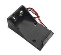 2 pièces boîte de stockage de batterie noire 9 V sans couvercle / bouton de commutation boîtier de batterie 9 V avec câble pour appareils électroniques de bricolage solution d ' alimentation rapide