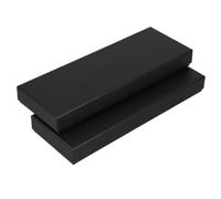 2 Pièces Boîte Présent Noire pour Coffret Rigide Réutilisable | Carton Papier, Format Rectangle 10,6x3,7x1,4 Pouces, pour Présents