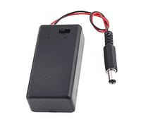 2 Pièces Boîtier de Batterie pour Pile 9v avec Couvercle | Clip à Ressort, Plastique et Métal, Format Léger Noir, pour Alimentation Simple et Rangement Pratique Couleur Aléatoire