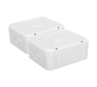 2 Pièces Boîtier de Jonction pour Caméras Dôme, Plastique Blanc | Installation Facile, Protection Étanche, Usage Maison et Extérieur, Compatible Connexions et Câbles