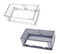 2 pièces Boîtier de Prise Étanche 86 Double, Plastique Adhésif 20x12x8cm | Protection Murale Transparente, Joint Mousse Intégré, Couvercle 90°, pour Toilette et Crédence