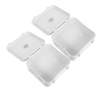 2 Pièces Boîtier Électrique en Plastique Étanche | Boîte de Jonction de Câbles, Rangement Alimentation et Connexion Vidéo, Blanc, Maison ou Commerce