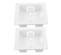 2 Pièces Boîtier Inférieur Filaire de Climatiseur du Contrôleur | Plaque de Base Murale, Fentes Intégrées pour Câbles, Protège les Circuits, Usage Chambres et Écoles